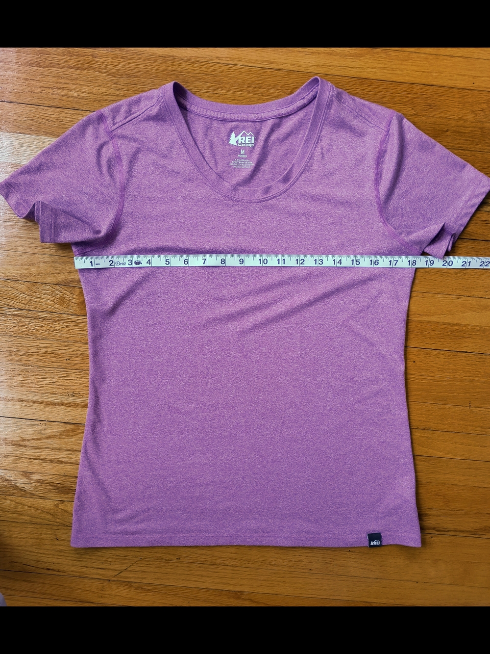 REI Co-op Women's Heathered Raspberry Performance Tee - Picture 4 of 7